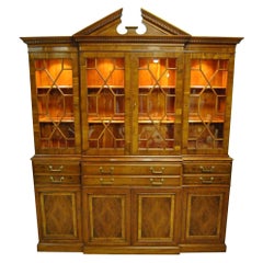 Drexel Heritage Limited Ed Heirloom Federal Style Breakfront China Cabinet