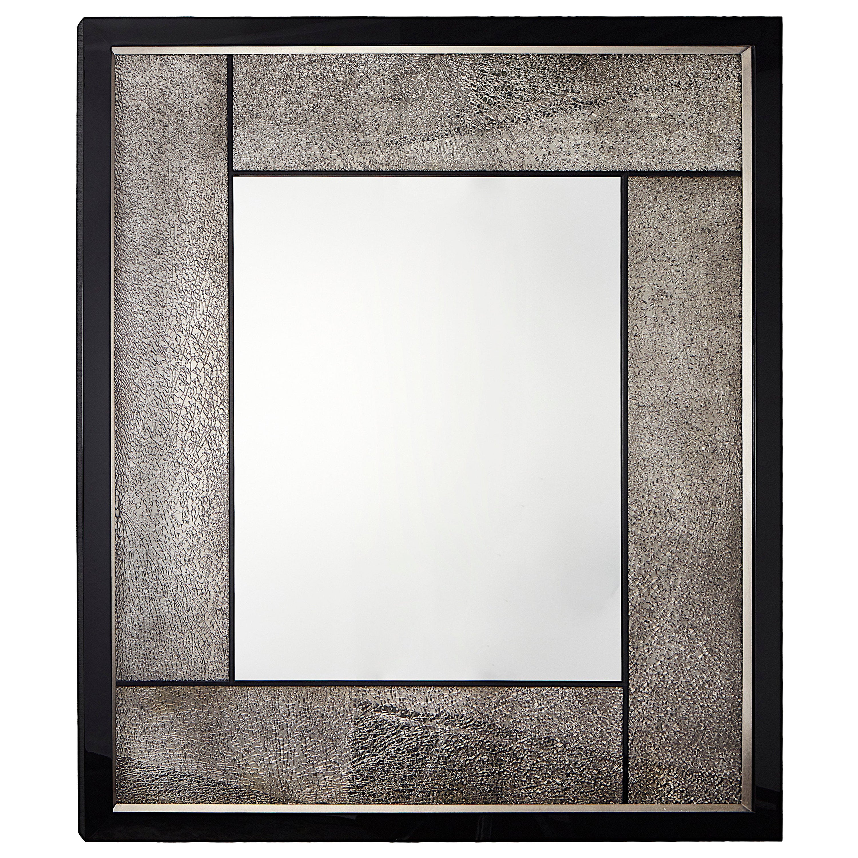 Mirror Frame, German Silver and Ceramic For Sale at 1stDibs
