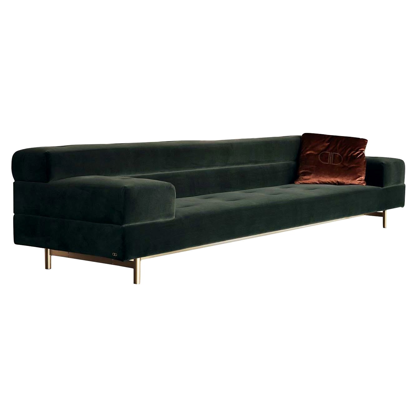 Lifestyle Green Sofa For Sale