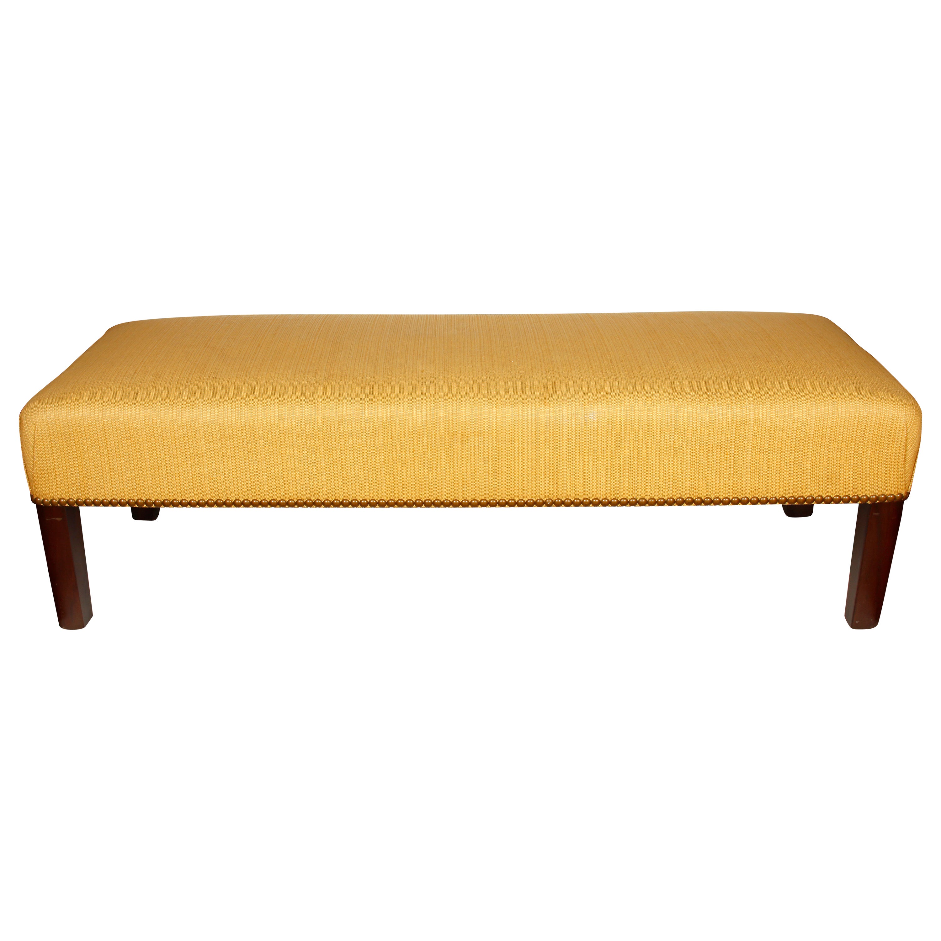 Upholstered Modernist Long Bench For Sale at 1stDibs