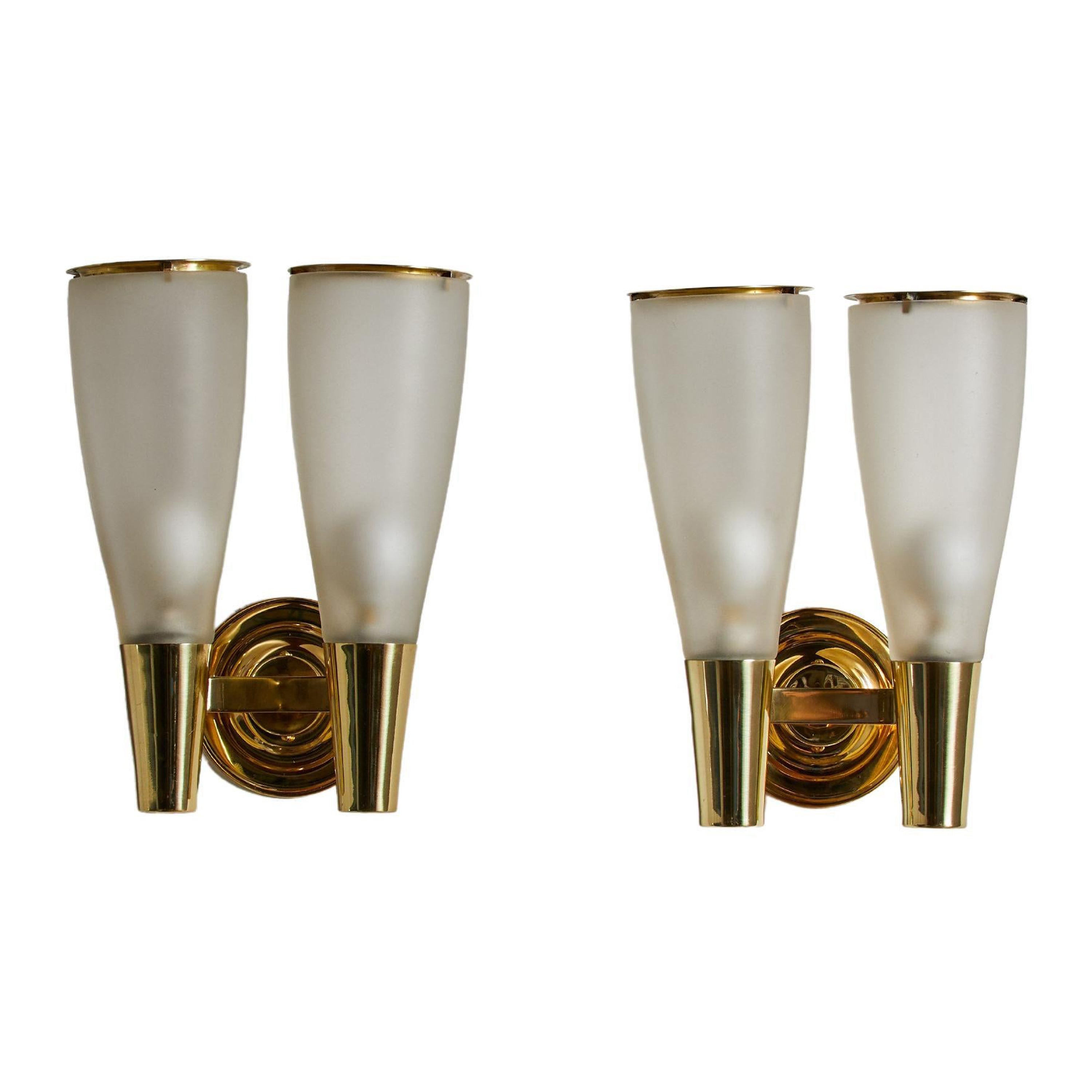 Pair of Sconces by Pietro Chiesa for Fontana Arte For Sale