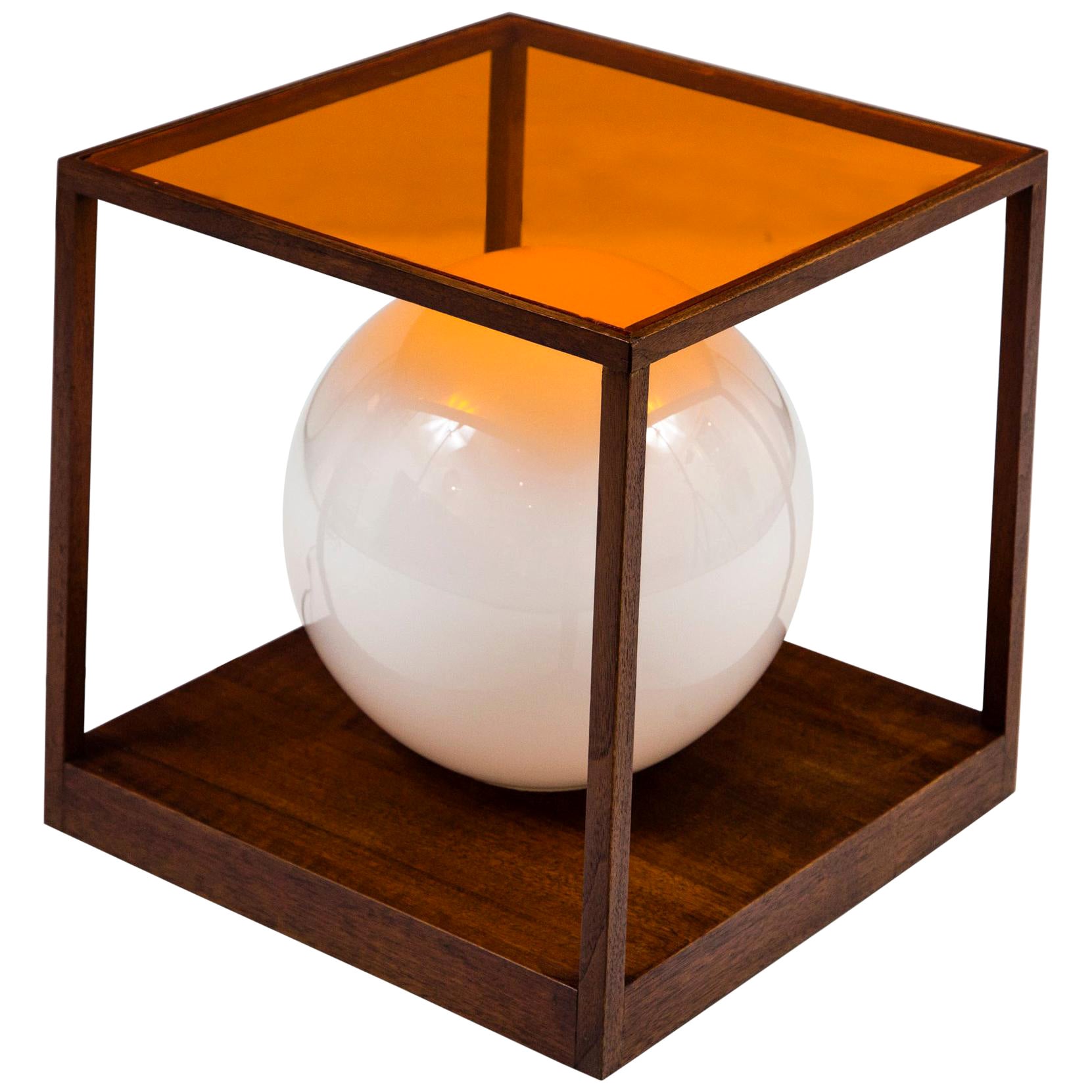 Paul Mayen Orange Quadrus Light Table for Habitat, 1958