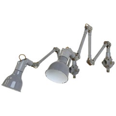 Grey Industrial Task Lamps by Mek Elek, circa 1950s
