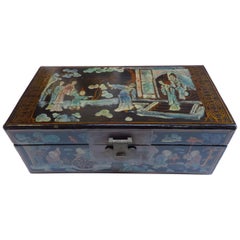 Antique Chinoiserie Painted Box