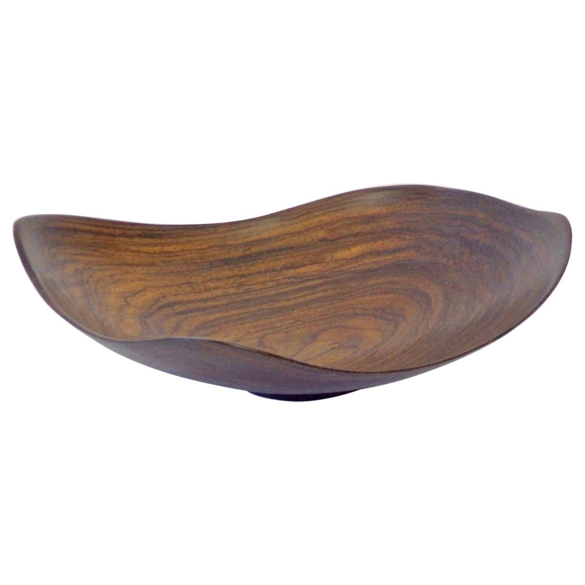 Finely Turned Wood Bowl in Rosewood