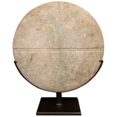 Bactrian Green Marble Disc Idol, 2nd Millennium B.C.