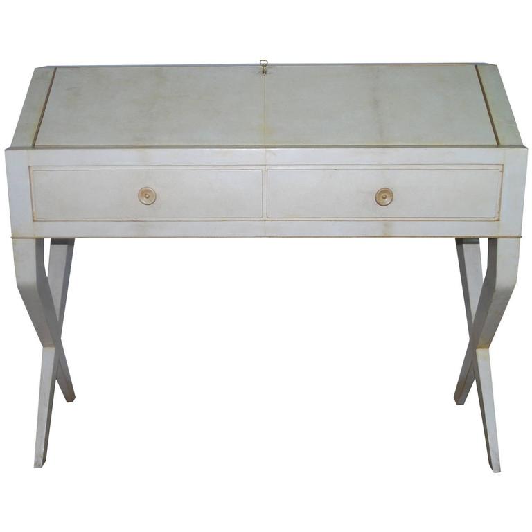 Giò Ponti parchment desk or secretaire. ca. 1938, offered by Collection20C