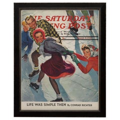 Vintage "Life Was Simple Then" Saturday Evening Post Poster by Emery Clarke, 1940