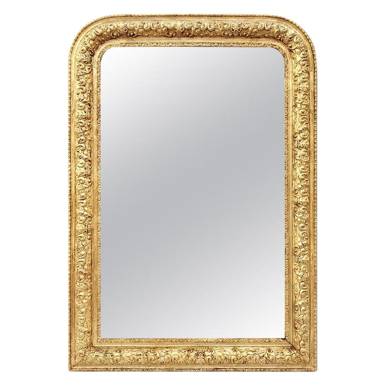 Miroir français ancien en bois doré de style Louis-Philippe:: vers 1900 En  vente sur 1stDibs | miroir ancien dore grande taille, miroir 1900, miroir  ancien louis philippe