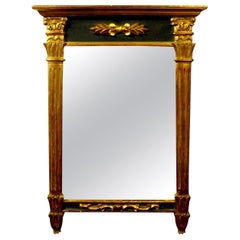 Antique French Louis XVI Style Giltwood Mirror