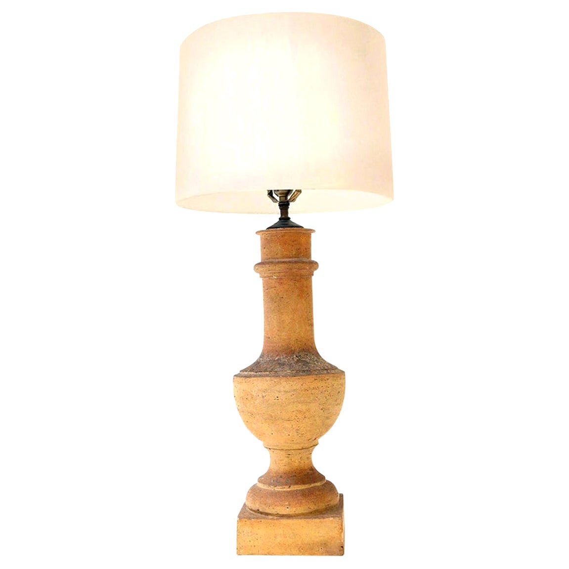 Vintage Terracotta Lamp For Sale at 1stDibs