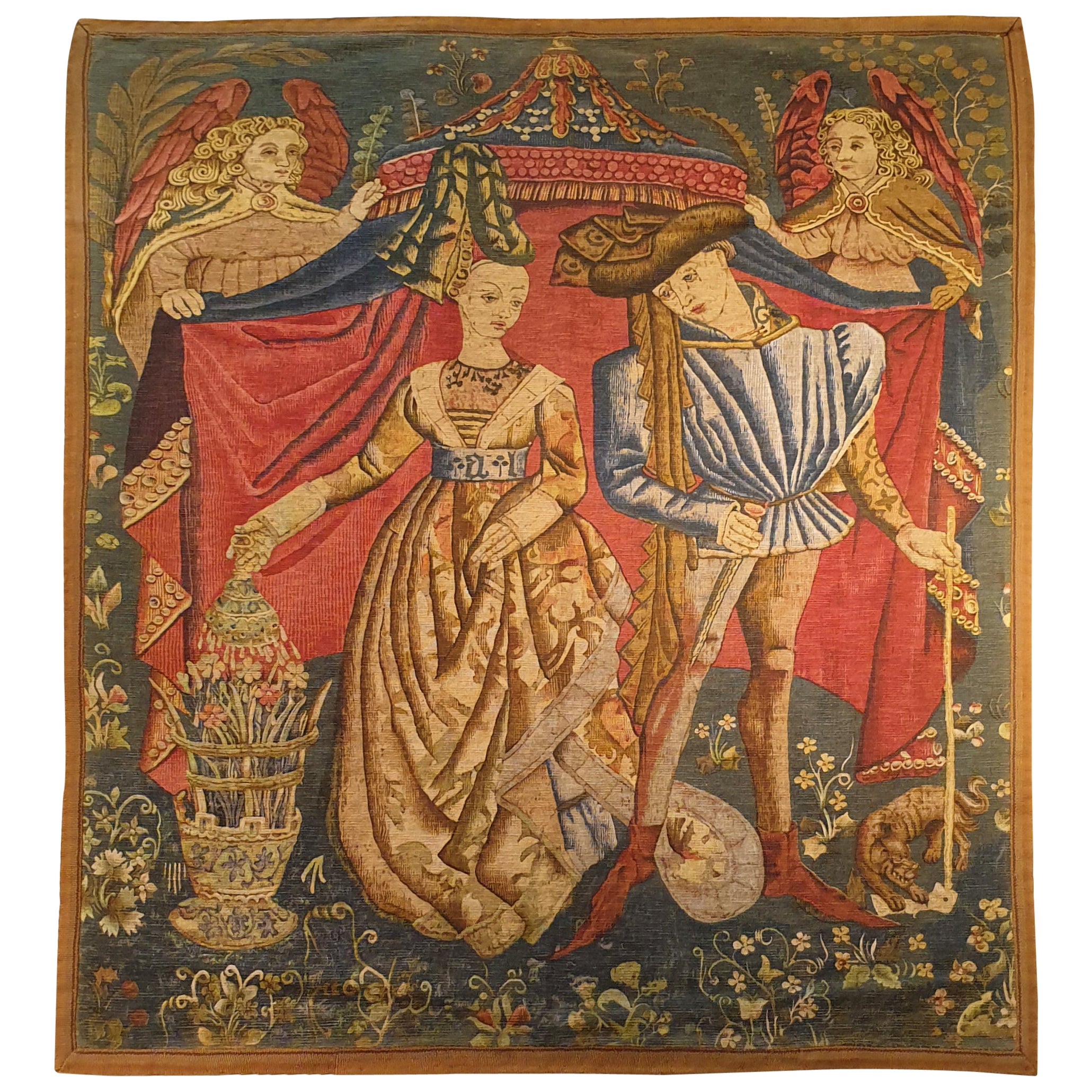 884 Tapestry Aubusson of the 19th Century For Sale at 1stDibs