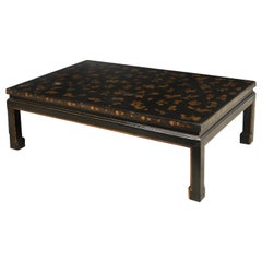 Antique Black Lacquer and Gilt Chinese Coffee Table, circa 1880