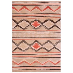 1930s American Navajo Carpet ( 4'2" x 6' - 127 x 182 )