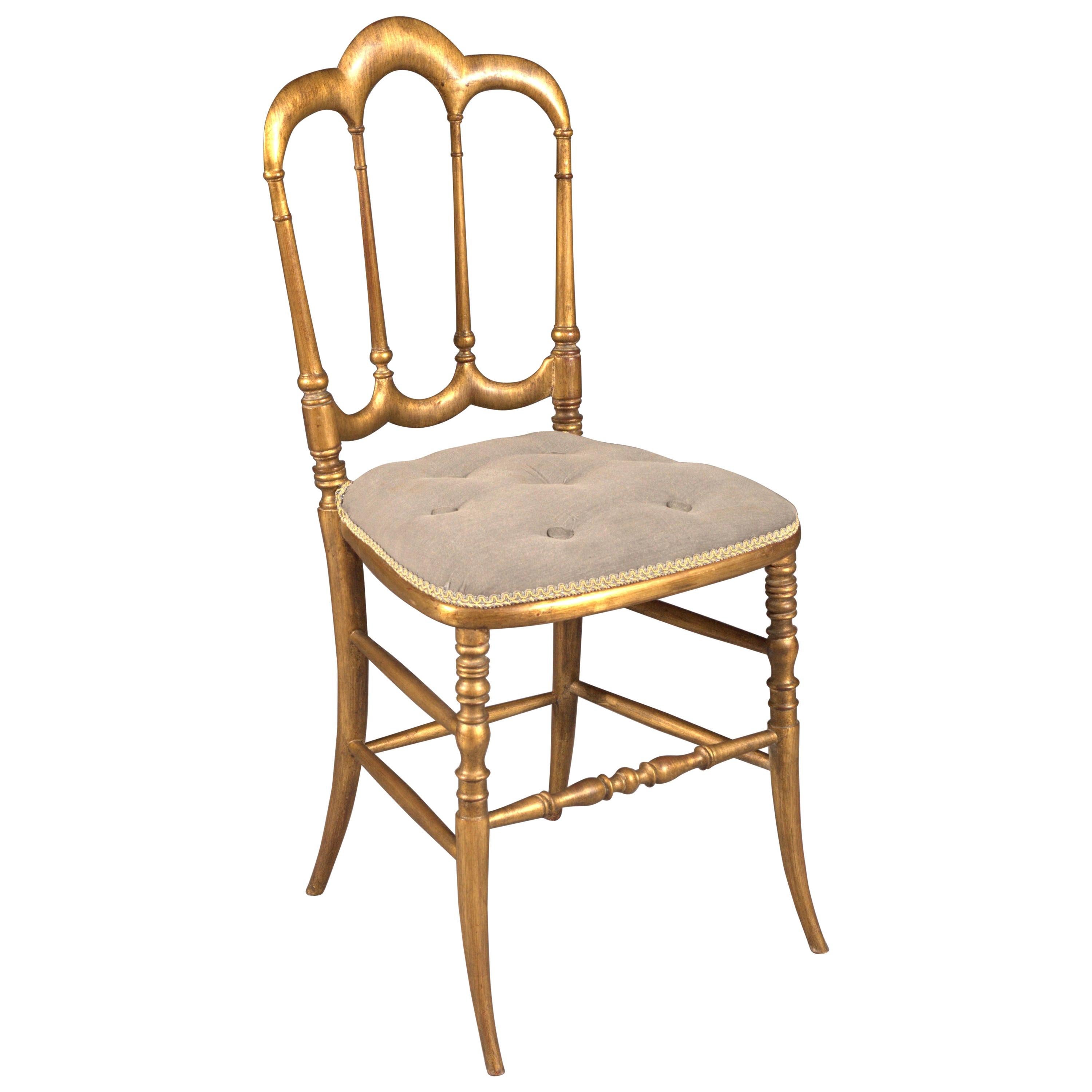 Delicate Chair in the antique Style of the 19th Century hand crafted