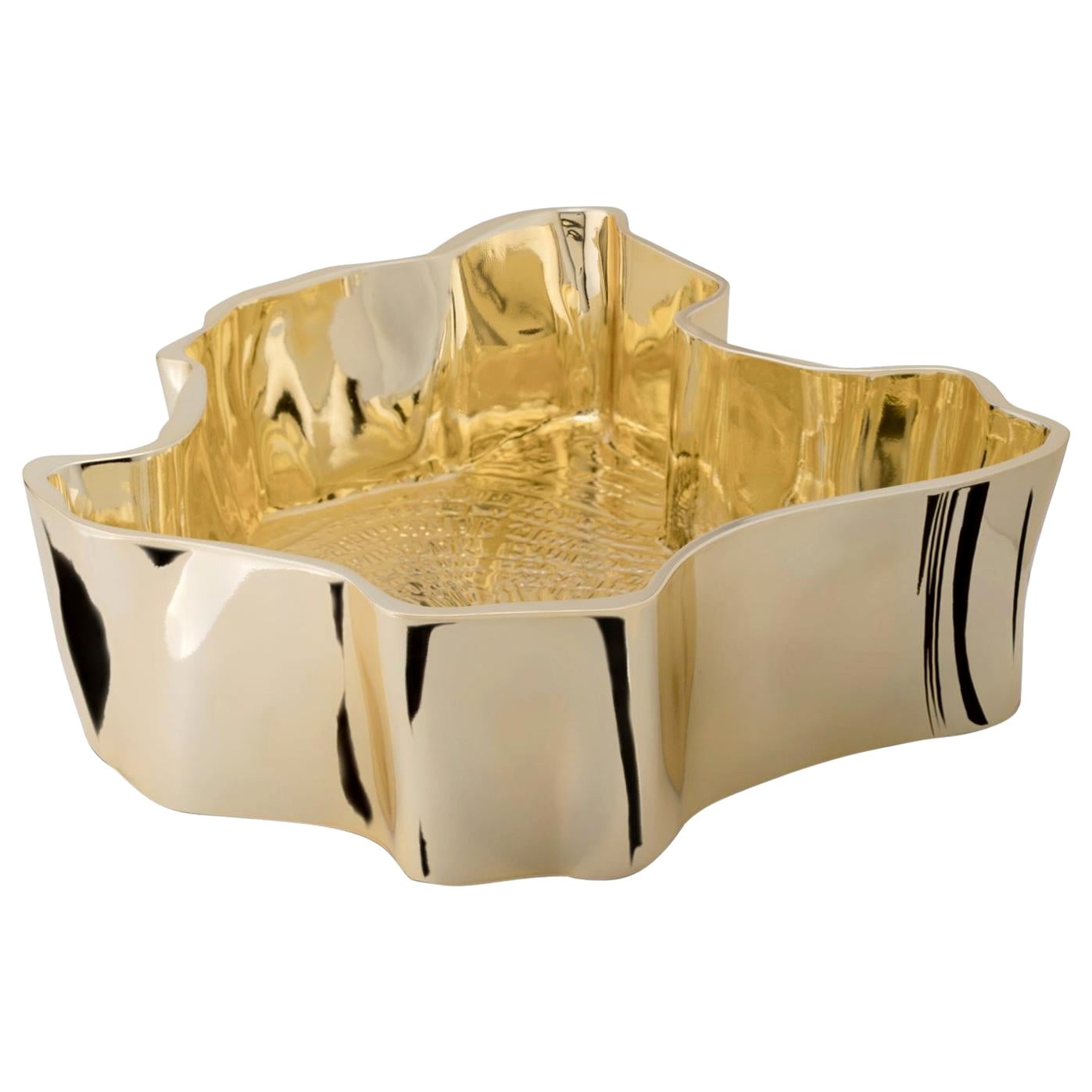 Modern Eden in Gold-Plated Vessel Sink by Maison Valentina For Sale