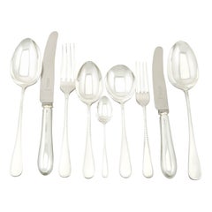 1960s Sterling Silver Canteen of Cutlery for Six Persons by Gee & Holmes