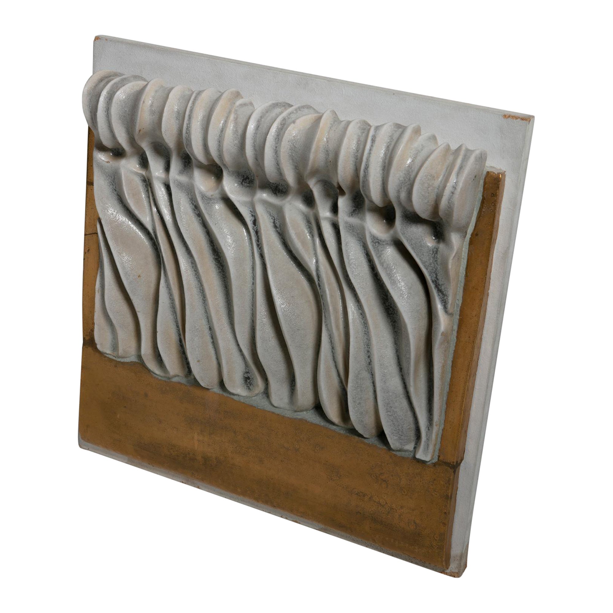 Wall mounted One-Off Ceramic Sculpture by Carlo Zauli, Italy, 1960s