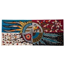 Vintage Jean Lurcat Style Tapestry Métamorphose de la Nature, France, 1950