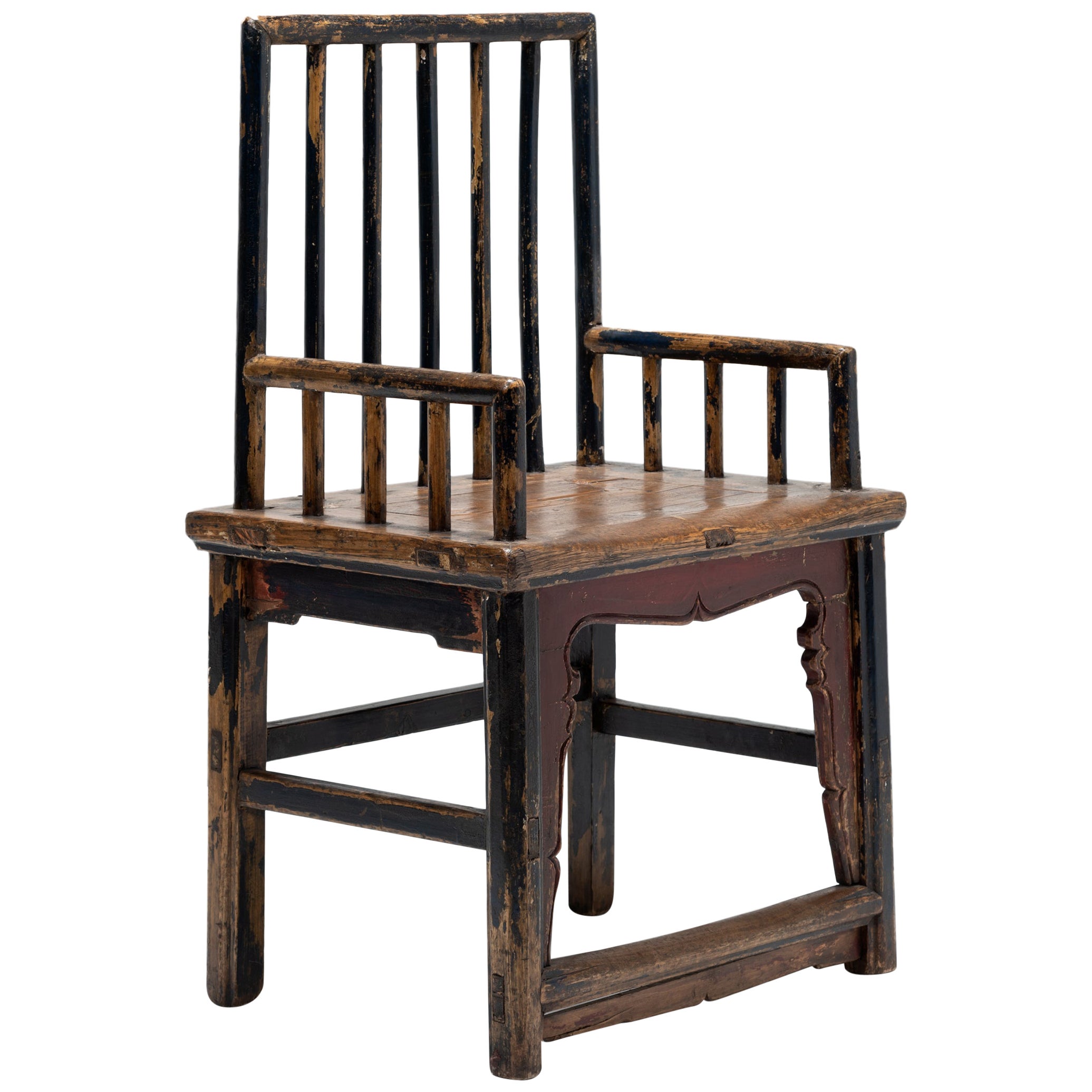 Low Chinese Bentwood Chair, c. 1850 For Sale at 1stDibs