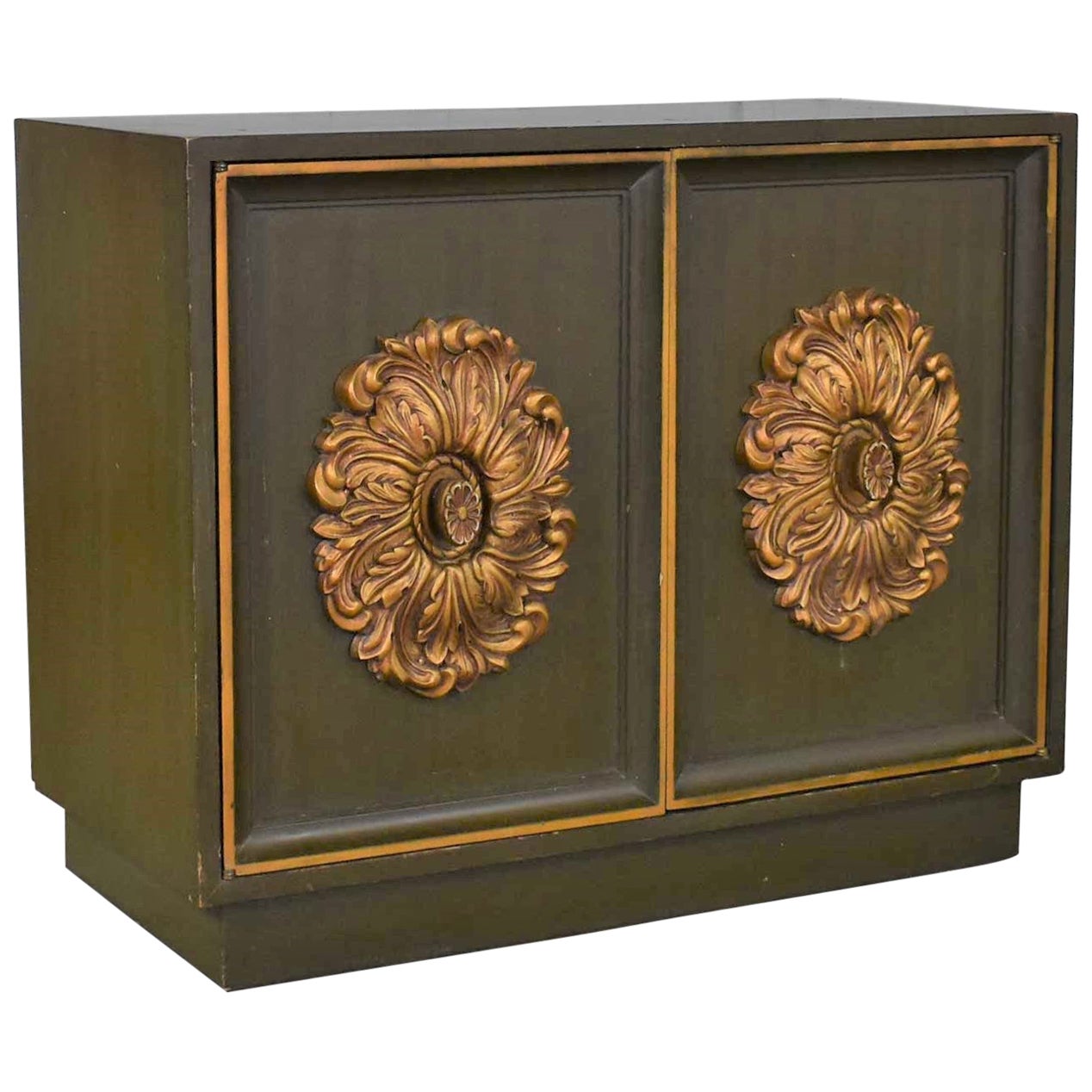 Small Credenza with Glass Doors Attributed to Eugenio Escudero at 1stDibs