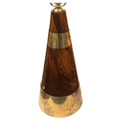 Single Italian Midcentury Conical Lamp
