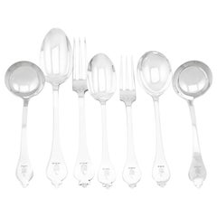 Antique and Vintage Sterling Silver Canteen of Cutlery for 12 Persons