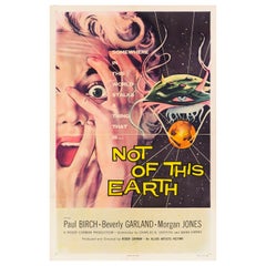 Vintage 'Not of This Earth' Original Us One Sheet Movie Poster by Albert Kallis, 1957