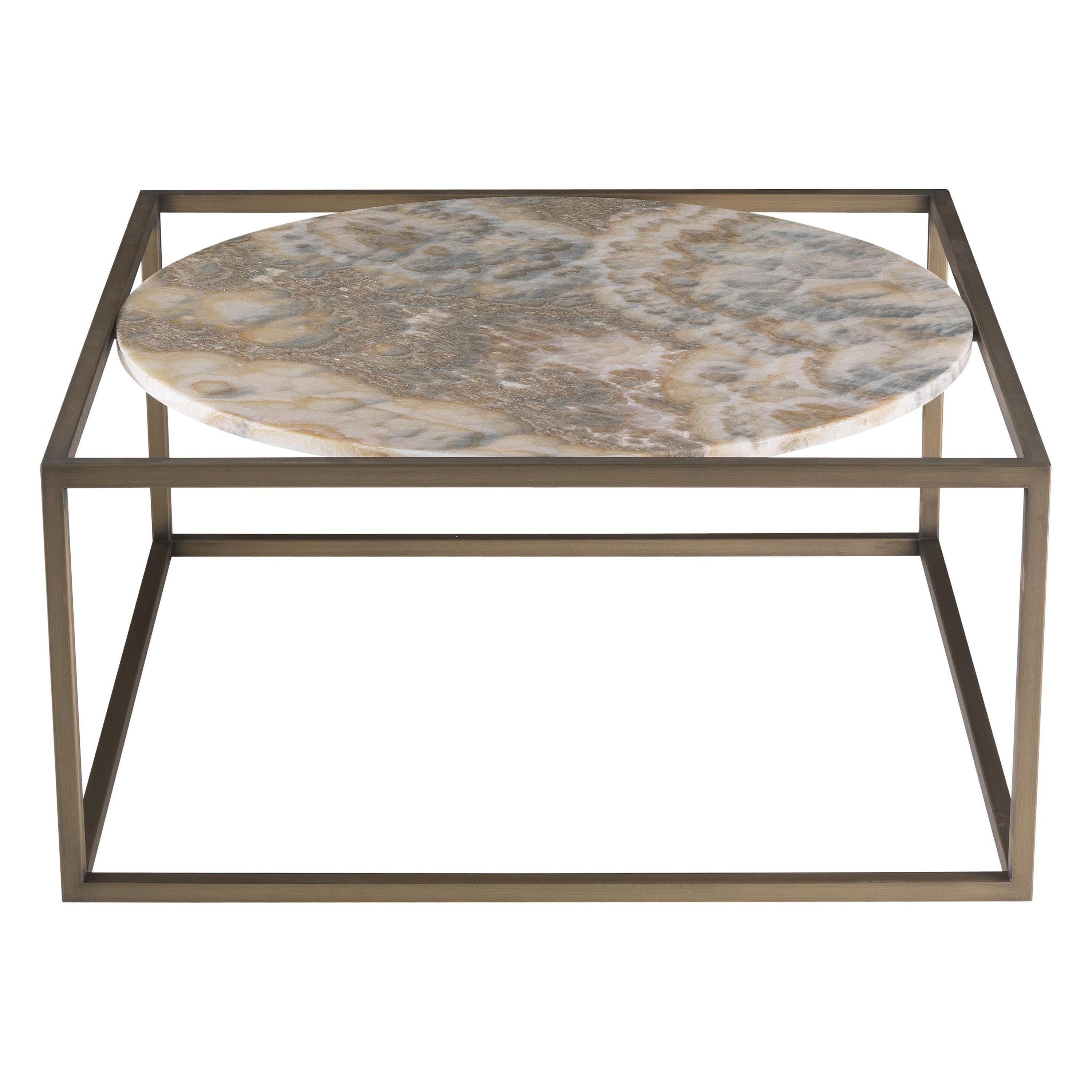 21st Century Norrebro Central Table with Cloudy Onyx by Gianfranco Ferré Home