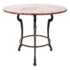 Italian Marble-Top Gueridon Table