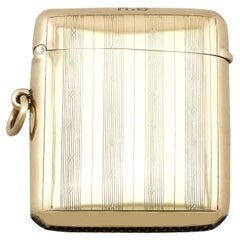Antike 1920er Gelbgold Vesta Fall