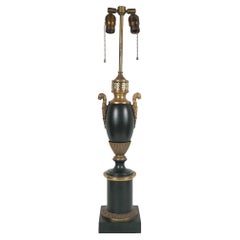 French Tole Late 19th to Early 20th Carcel Lamp from the Estate of Bunny Mellon