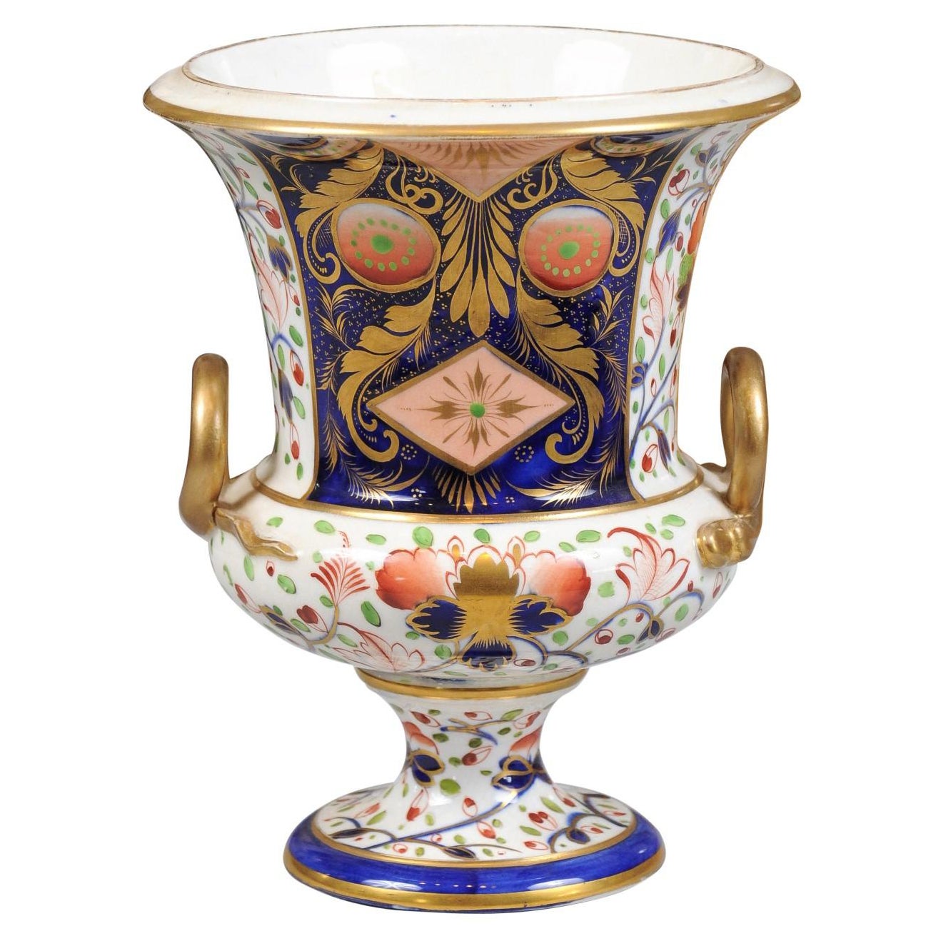 Urne en porcelaine anglaise de Derby du 19ème siècle