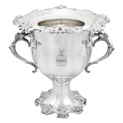 Antique Victorian Sterling Silver Wine Cooler