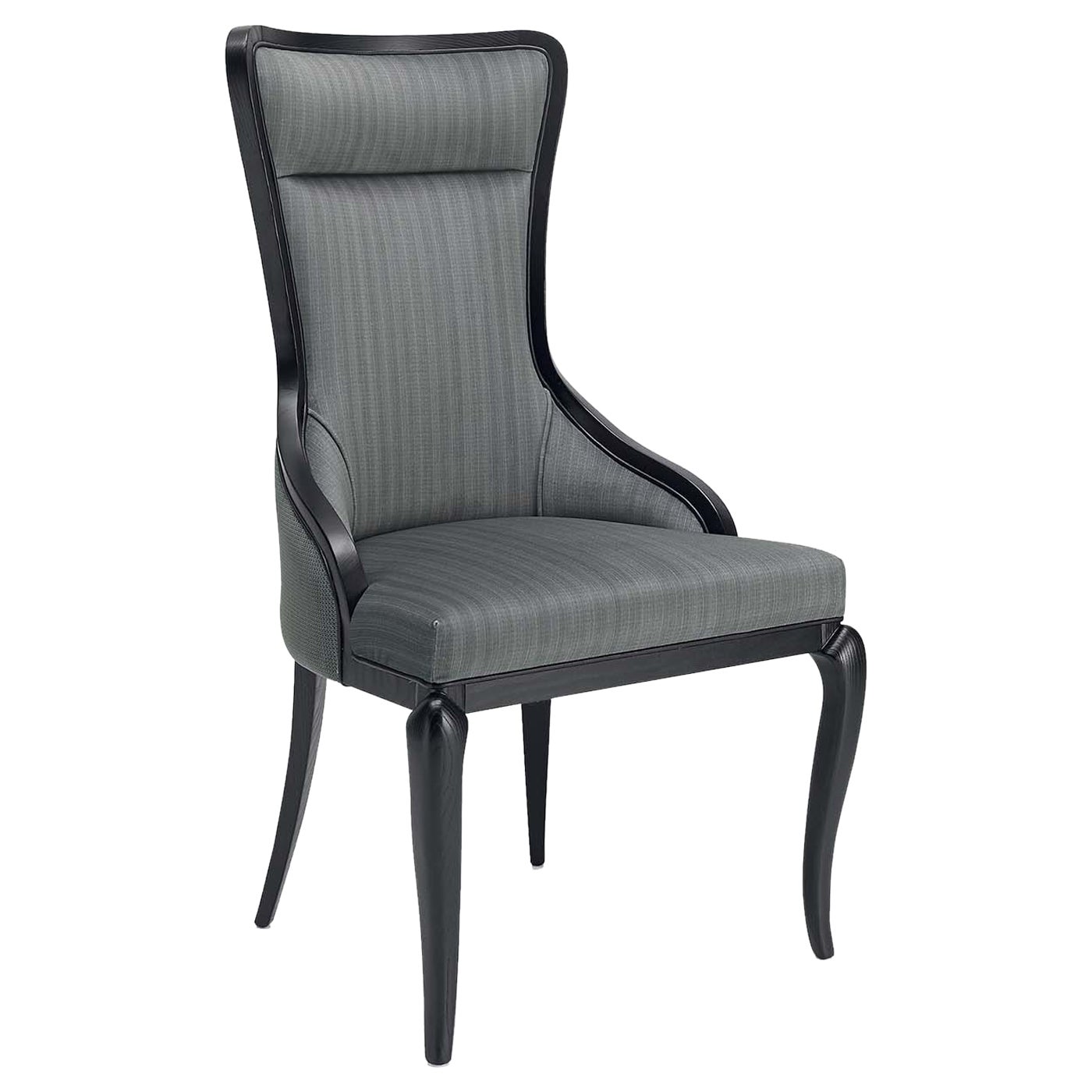 Gray Upholstered Vanity Chair For Sale at 1stDibs