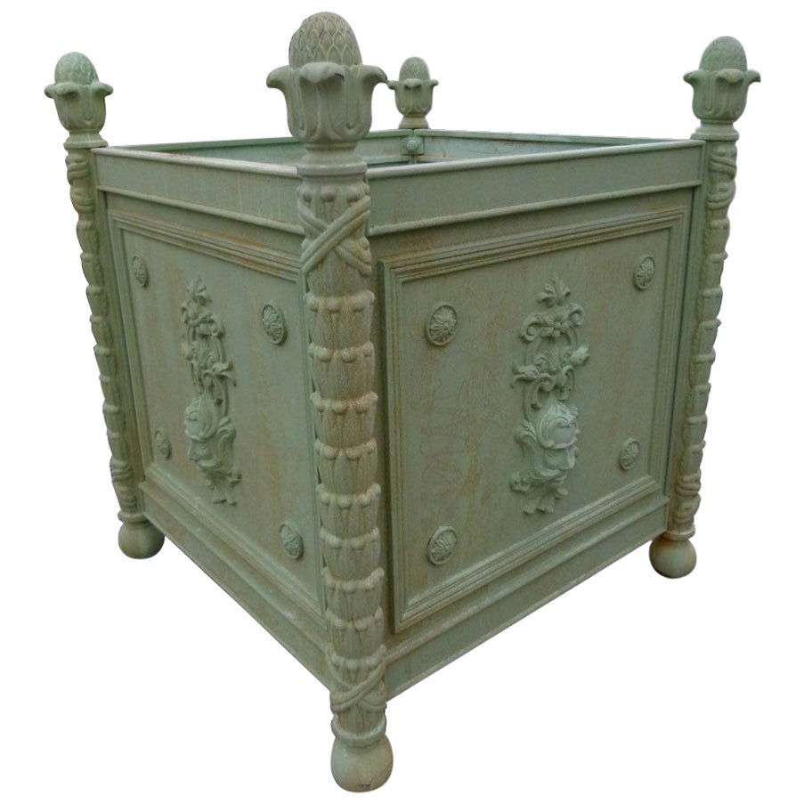 Large Cast Iron Window Box For Sale at 1stDibs