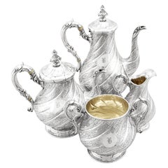 Victorian Sterling Silver Four-Piece Tea and Coffee Service