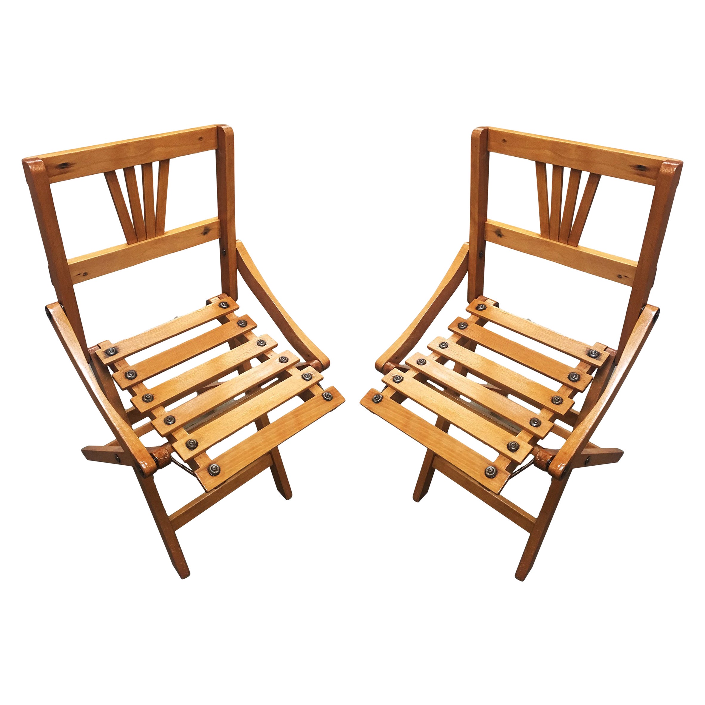 Pair of Folding Butterfly / Dragonfly Mosaic Chairs at 1stDibs