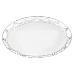 Antique Sterling Silver Galleried Tray