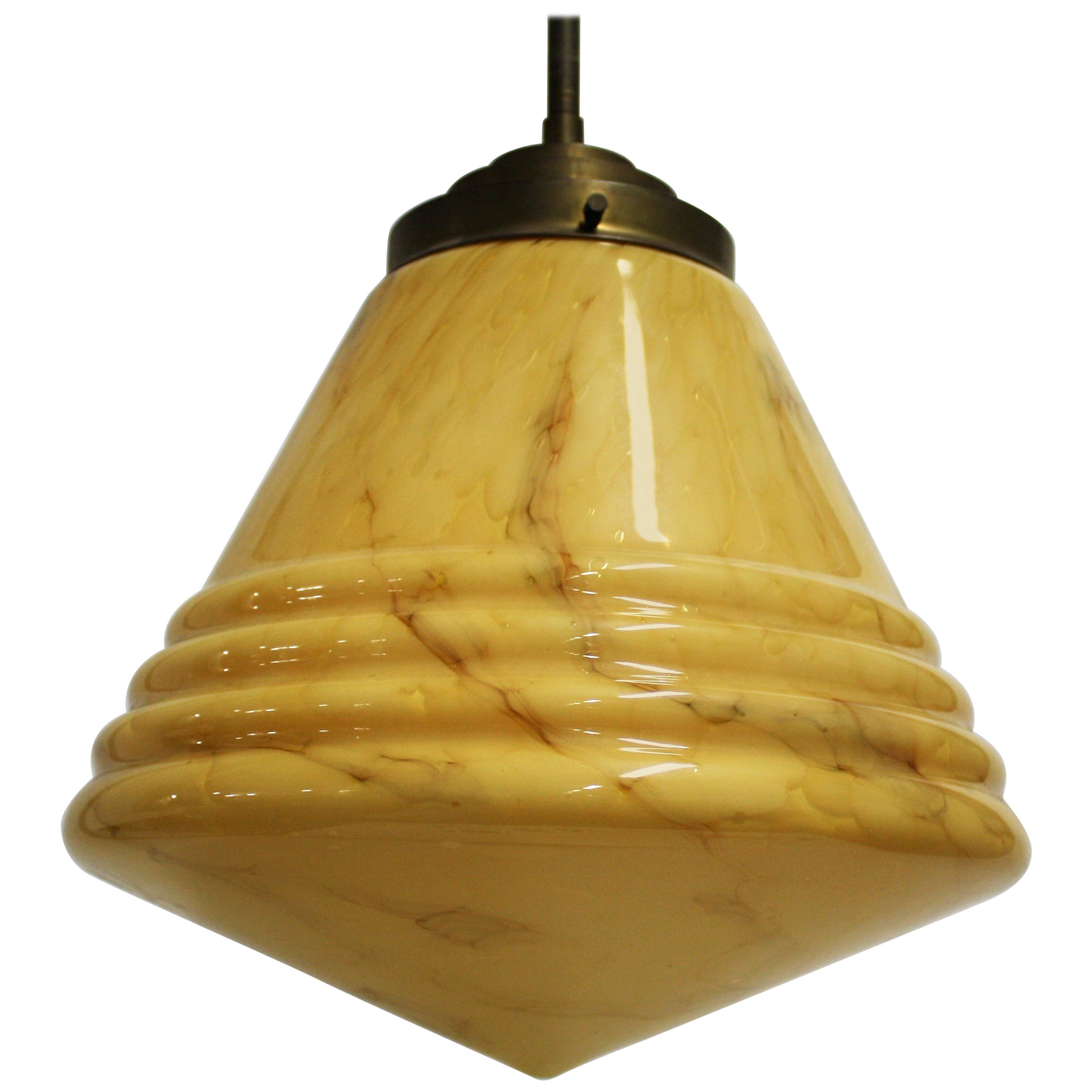 White Pierced Conical Ceramic Pendant Light For Sale at 1stDibs