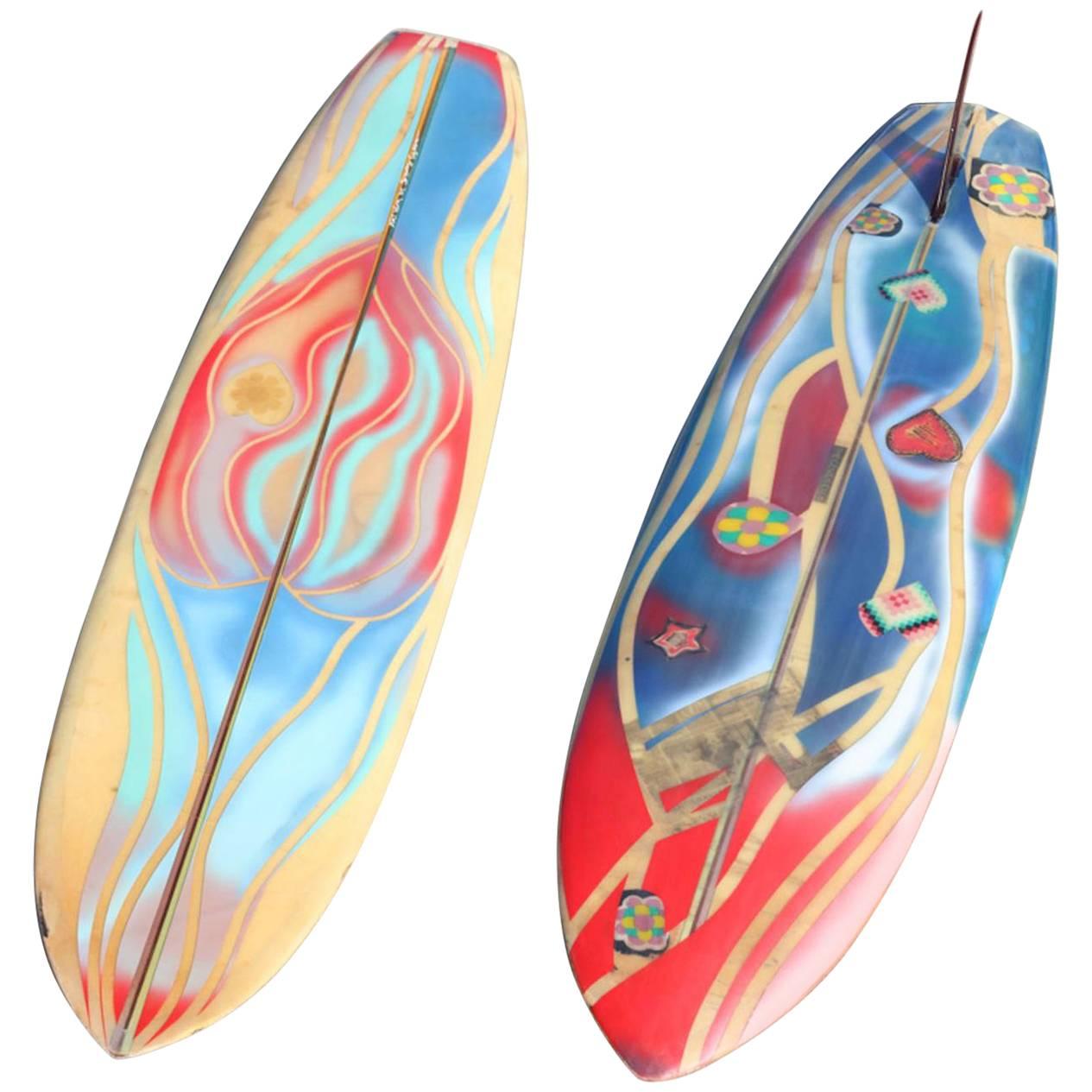 Skip Engblom Surfboard, Two-Sided Art by the Dogtown Z-Boys, Zephyr Founder For Sale