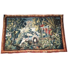 Tapisserie des Amériques du 17e siècle de la manufacture Royal De Felletin Antiques