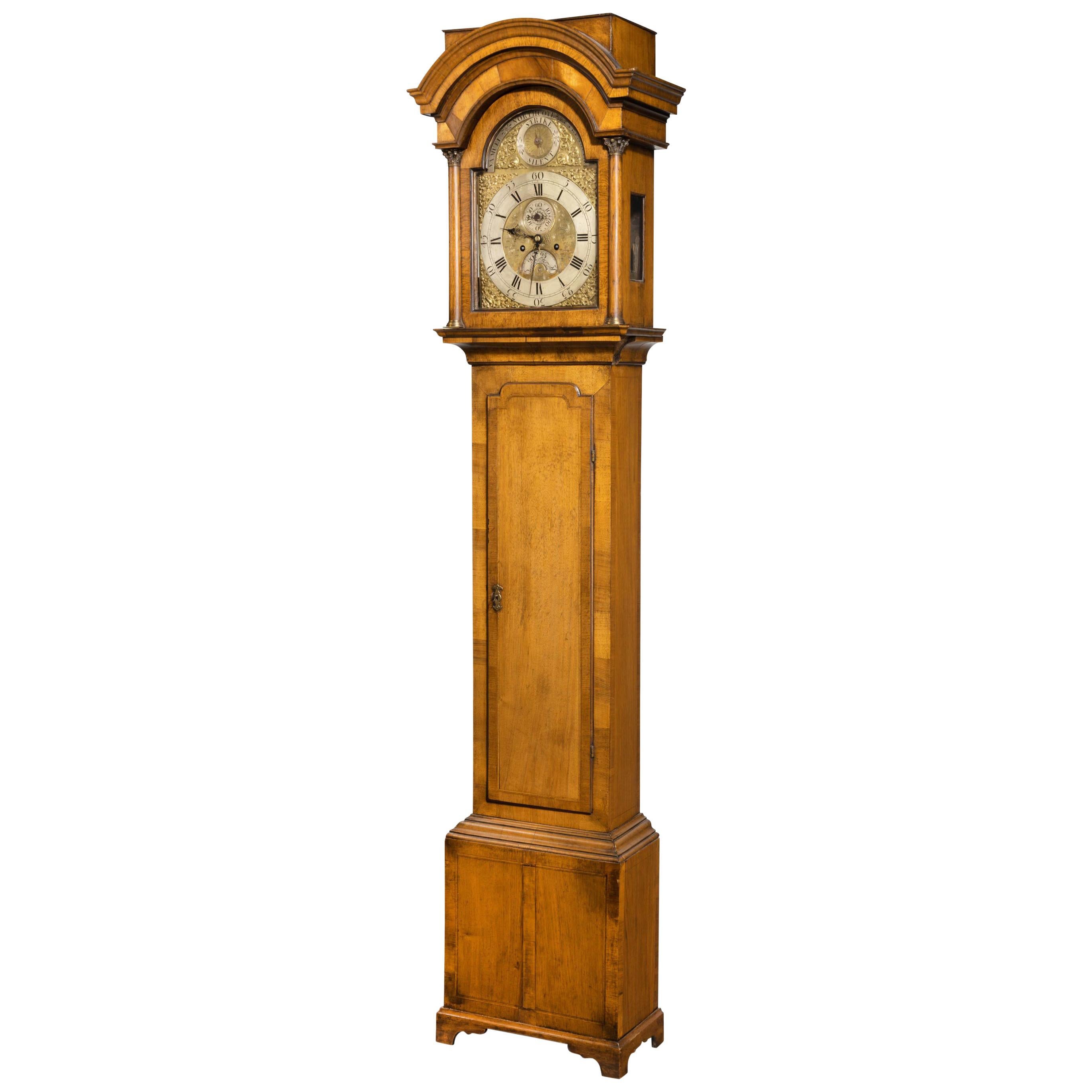 Early 18th Century Walnut Longcase Clock by J Elias of Amsterdam at 1stDibs