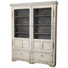 19th Century Painted French Cabinet