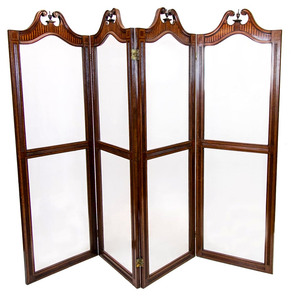 Modernist FourPanel Folding Screen For Sale at 1stDibs