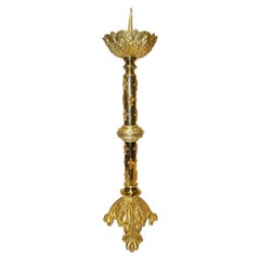 Grand chandelier de style néo-baroque français en bronze doré et ornemental:: années 1880