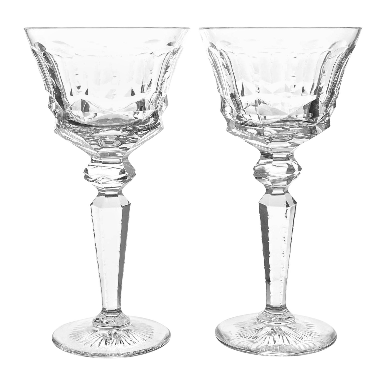 24 St. Louis Crystal "Excellence" Water Goblets For Sale at 1stDibs