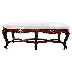 19th Century French Louis XIV Style Giltwood Bench