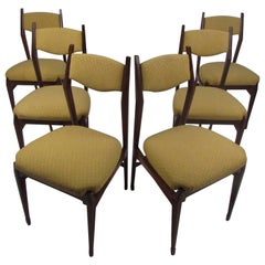 Set of Six Vintage Modern Italian Dining Chairs