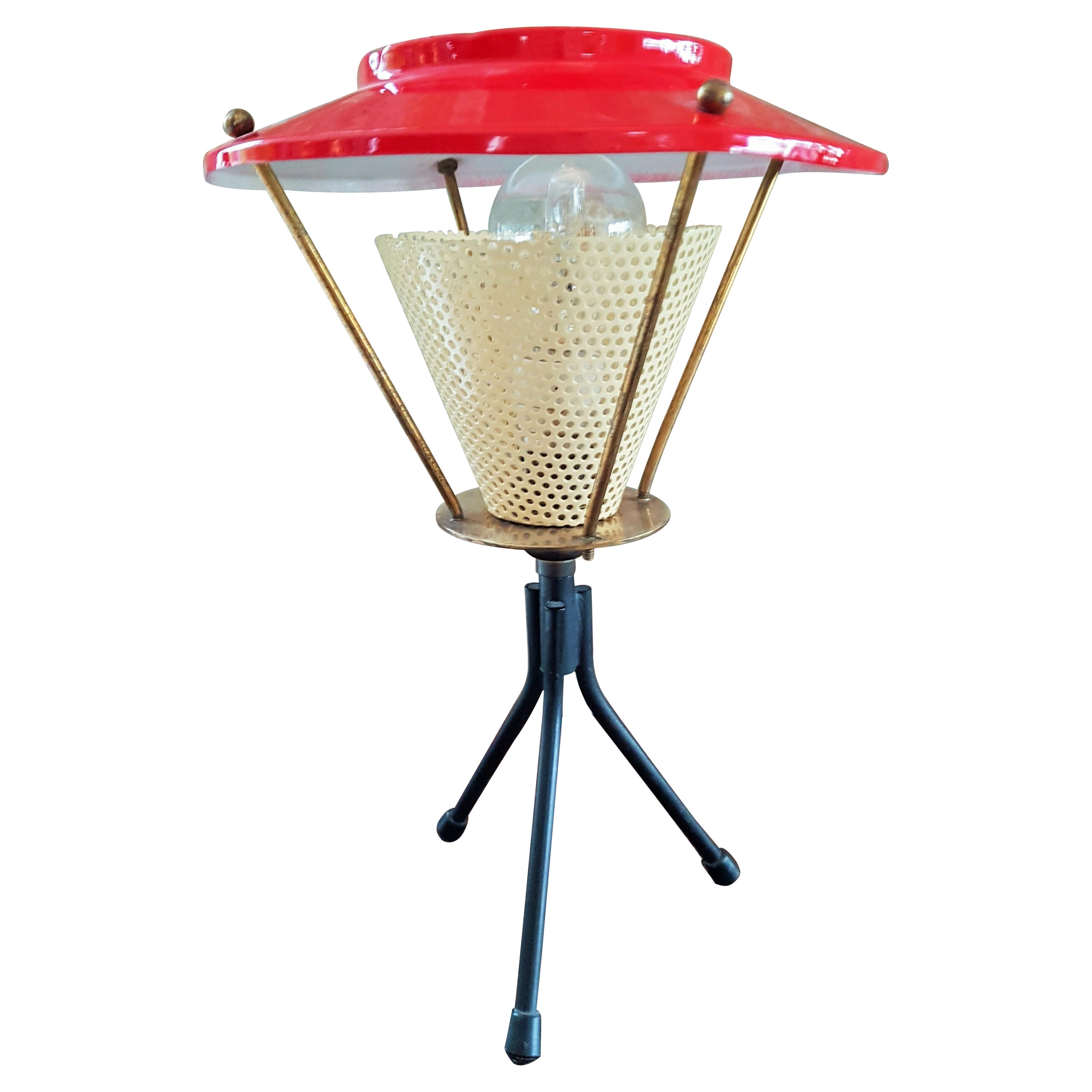 Mid-Century Table Lamp Style Stilnovo Arlus, Italy 1950s